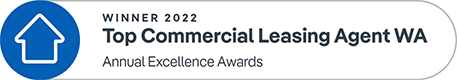 Top Commercial Leasing Agent WA 2022 winner award badge