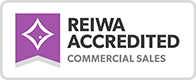REIWA Accredited - commercial sales logo