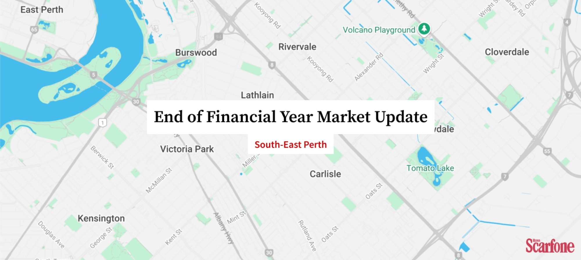 Map of Perth’s south-east showing key commercial zones in Belmont, Welshpool and Kewdale for EOFY market update by expert agents.